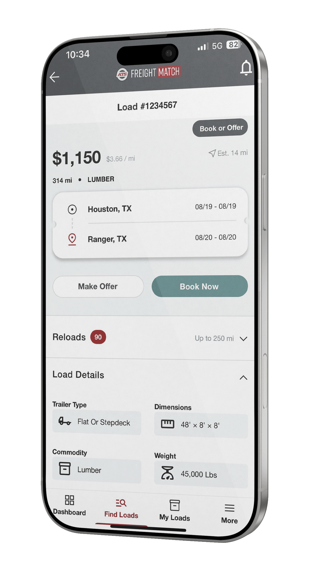 iPhoneFreightMatchBooking iPhoneFreightMatchBooking